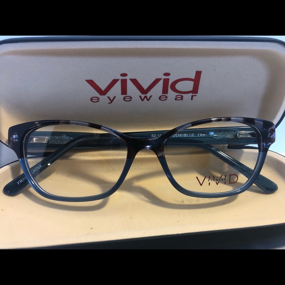 Vivid Eyeglass 66 Color Demi-Blue Eyesize 52